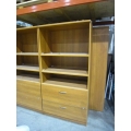 Artopex Bookshelf, File Unit Mid Tone Wood, 36'' x 6' (72") tall